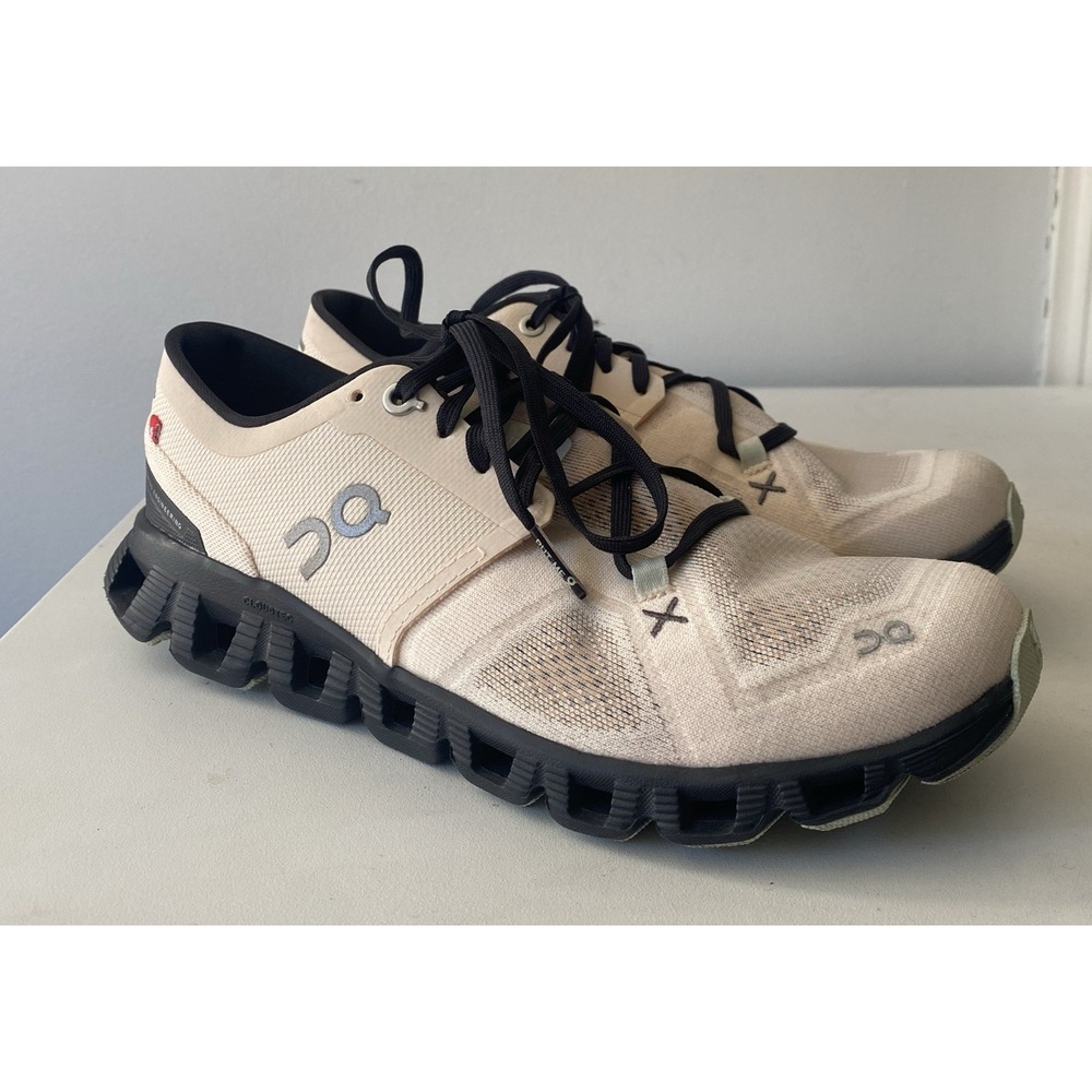 ON Cloud X3 Womens Road Running Shoes Color Fawn/Magnet Size US 7.5